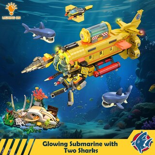 Foto 4 | Foto 4 | Set De Construcción Hogokids City Submarine Con Luz Led De 8 A 14 Años O Más - Venta Internacional.