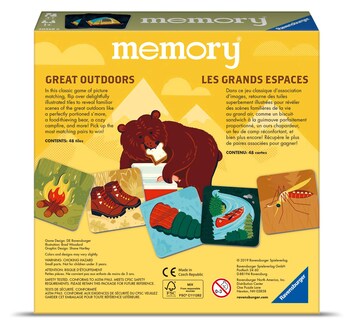 Foto 3 | Foto 3 | Juego De Memoria Ravensburger Great Outdoors 20359 Para Niños Mayores De 3 Años - Venta Internacional.