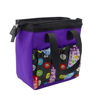Foto 5 | Foto 5 | Bolsa De Mano Bingo Dauber Yuanhe Oxford Impermeable Color Morado 6 Bolsillos - Venta Internacional.