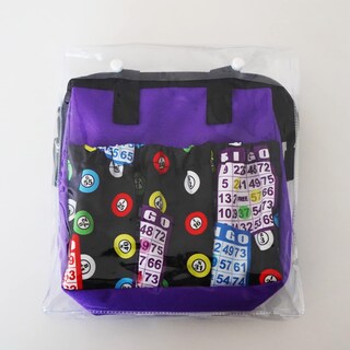 Foto 6 | Foto 6 | Bolsa De Mano Bingo Dauber Yuanhe Oxford Impermeable Color Morado 6 Bolsillos - Venta Internacional.