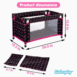 Foto 7 | Foto 7 | Cuna De Juguete Kinderplay Kp0400r Para Muñecas De 18 Pulgadas Con Bolsa De Transporte - Venta Internacional.