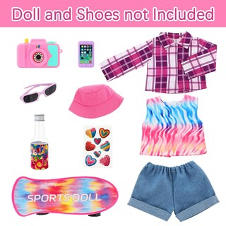 Foto 2 | Foto 2 | Set De Accesorios Y Ropa De Skate Para Muñecas De 18 Pulgadas - Venta Internacional.