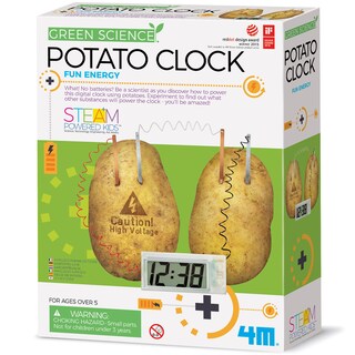 Foto 1 | Foto 1 | Potato Clock 4m Green Science Diy Sin Pilas Para Niños Mayores De 5 Años - Venta Internacional.