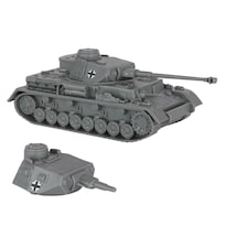 Tanque De Juguete Bmc Cts Ww2 German Panzer Iv 1:38 De Plástico Gris - Venta Internacional.