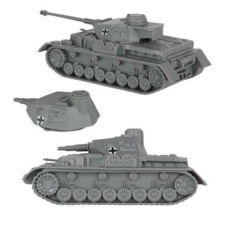 Foto 3 | Foto 3 | Tanque De Juguete Bmc Cts Ww2 German Panzer Iv 1:38 De Plástico Gris - Venta Internacional.