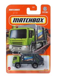 Foto 1 | Foto 1 | Toy Truck Matchbox Garbage King Verde Y Plateado 1:64 Fundido A Presión - Venta Internacional.