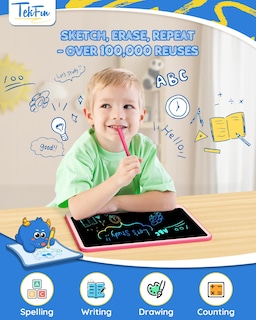 Foto 2 | Foto 2 | Tableta De Escritura Lcd Tekfun Para Niños De Más De 3 Años Con Dibujo Borrable - Venta Internacional.