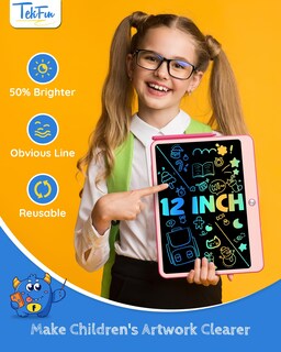 Foto 4 | Foto 4 | Tableta De Escritura Lcd Tekfun Para Niños De Más De 3 Años Con Dibujo Borrable - Venta Internacional.