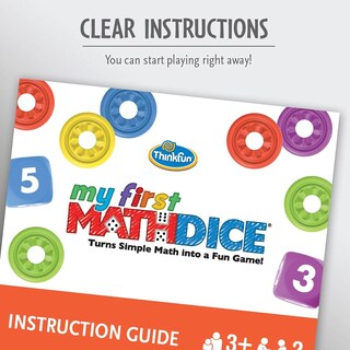 Foto 4 | Foto 4 | Juego De Contar Thinkfun My First Math Dice Para Niños De Más De 3 Años - Venta Internacional.