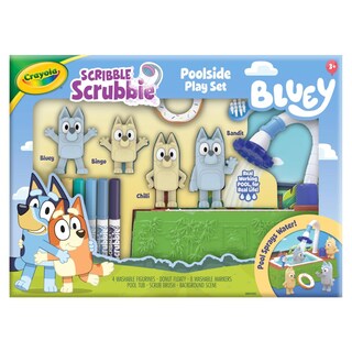 Foto 2 | Foto 2 | Playset Crayola Scribble Scrubbies Bluey Junto A La Piscina Para Niños De 3 Años O Más - Venta Internacional.