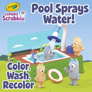 Foto 5 | Foto 5 | Playset Crayola Scribble Scrubbies Bluey Junto A La Piscina Para Niños De 3 Años O Más - Venta Internacional.
