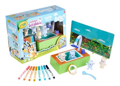 Foto 7 | Foto 7 | Playset Crayola Scribble Scrubbies Bluey Junto A La Piscina Para Niños De 3 Años O Más - Venta Internacional.