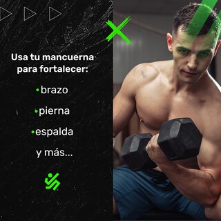 Foto 3 | Foto 3 | Mancuerna Pesa 8 Lb 3.62 Kg Pesa Hexagonal Pro (1 Pieza)