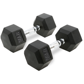 Foto 1 | Foto 1 | 2 Mancuernas 50 Lb 22.67kg C/u Kit Set Pesas Hexagonales Pro