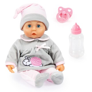 Foto 1 | Foto 1 | Baby Doll Bayer Design First Words 15 Grises Con 24 Sonidos - Venta Internacional.