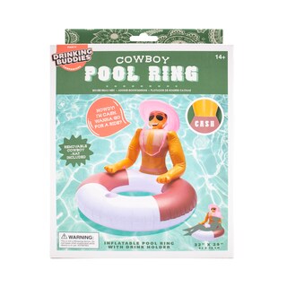 Foto 2 | Foto 2 | Flotador Inflable Para Piscina Npw Drinking Buddies Rodeo Cowboy - Venta Internacional.