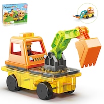 Excavadora Y Retroexcavadora Picassotiles De Juguete Building Block  16 Piezas  3 O Más - Venta Internacional.