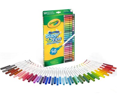 Foto 2 | Foto 2 | Rotuladores Crayola Super Tips Lavables 50 Unidades Paquete De 2 - Venta Internacional.