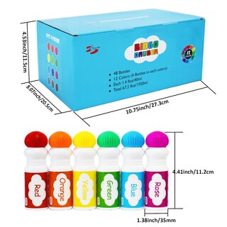 Foto 3 | Foto 3 | Juego De Marcadores De Puntos Yuanhe Bingo Daubers Para Niños Pequeños Paquete De 48 - Venta Internacional.