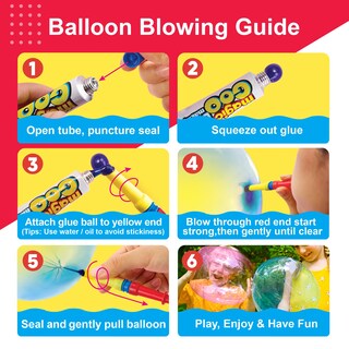 Foto 5 | Foto 5 | Globos De Plástico Con Burbujas Magic Goo De 4 M Paquete Variado De 3 - Venta Internacional.