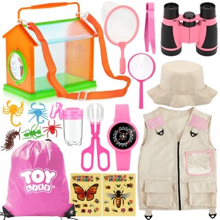 Foto 1 | Foto 1 | Recogedor De Insectos Para Niños Explorer Toy Life Con Chaleco Sombrero Y Juguetes - Venta Internacional.