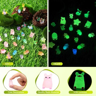 Foto 3 | Foto 3 | Figuras De Animales Outus Luminous Mini De Resina Que Brillan En La Oscuridad - Venta Internacional.