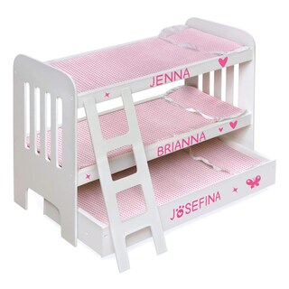 Foto 5 | Foto 5 | Cesta Tipo Litera Para Muñecas Tejón Con Ropa De Cama Y Escalera Para Muñecas De 22 Pulgadas - Venta Internacional.