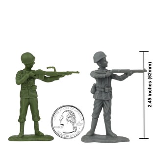 Foto 3 | Foto 3 | Set De Figuras Plastic Army Men Bmc Ww2 D-day 34 Estadounidenses Británicas Y Alemanas - Venta Internacional.