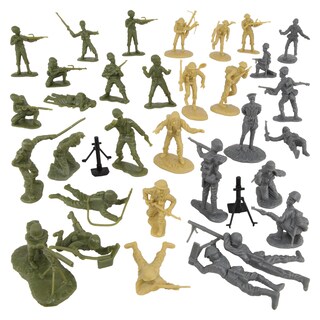 Foto 6 | Foto 6 | Set De Figuras Plastic Army Men Bmc Ww2 D-day 34 Estadounidenses Británicas Y Alemanas - Venta Internacional.