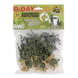 Foto 7 | Foto 7 | Set De Figuras Plastic Army Men Bmc Ww2 D-day 34 Estadounidenses Británicas Y Alemanas - Venta Internacional.