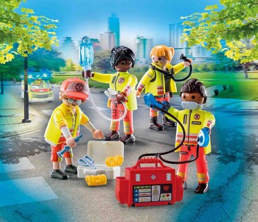 Foto 3 | Foto 3 | Playmobil Medical Team Rescue Con Desfibrilador Y Bolsa Médica - Venta Internacional.