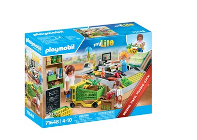 Foto 2 | Foto 2 | Supermercado Orgánico Toy Playmobil Con 3 Figuras Y 62 Unidades - Venta Internacional.