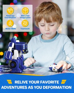 Foto 3 | Foto 3 | Paul's Police Cruiser Toy Super Wings 7 Con 2 Transform-a-bot - Venta Internacional.