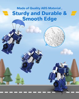 Foto 4 | Foto 4 | Paul's Police Cruiser Toy Super Wings 7 Con 2 Transform-a-bot - Venta Internacional.