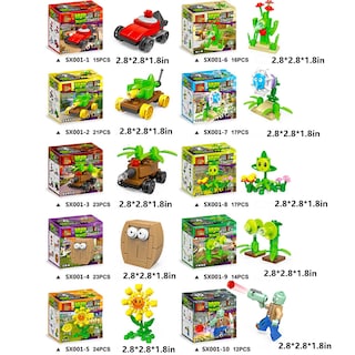 Foto 2 | Foto 2 | Figuras De Acción De Ensamblaje De Plantas Y Zombis De Juguete Pvz 182 Unidades - Venta Internacional.