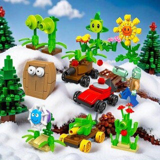 Foto 6 | Foto 6 | Figuras De Acción De Ensamblaje De Plantas Y Zombis De Juguete Pvz 182 Unidades - Venta Internacional.