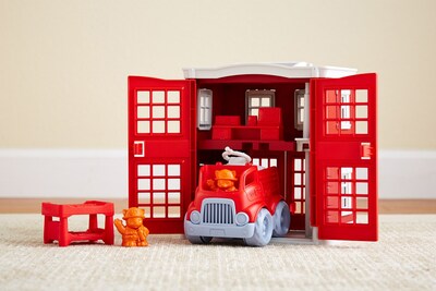 Foto 6 | Foto 6 | Set De Juego Fire Station Green Toys 8 Piezas Juego De Simulación Para Niños - Venta Internacional.