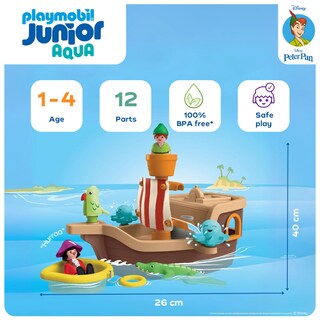 Foto 2 | Foto 2 | Pirate Ship Playmobil Junior Y Disney Peter Pan Con Figuras - Venta Internacional.