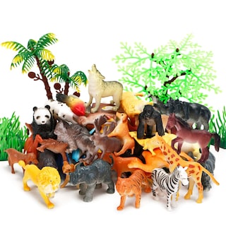 Foto 1 | Foto 1 | Juego De 52 Figuras De Animales De Juguete Kimicare Para Niños Con Accesorios - Venta Internacional.