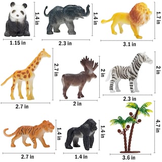 Foto 4 | Foto 4 | Juego De 52 Figuras De Animales De Juguete Kimicare Para Niños Con Accesorios - Venta Internacional.