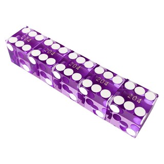 Foto 4 | Foto 4 | Dados De Casino Yuanhe Grado Aaa Precisión 19 Mm Color Morado X5 - Venta Internacional.