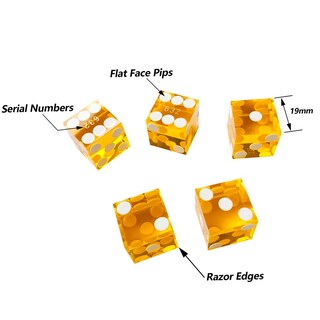 Foto 3 | Foto 3 | Dados De Casino Yuanhe Grado Aaa Precisión 19 Mm Serializados X5 - Venta Internacional.