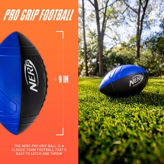 Foto 2 | Foto 2 | Foam Football Nerf Pro Grip Youth Soft Para Interiores Y Exteriores Azul - Venta Internacional.