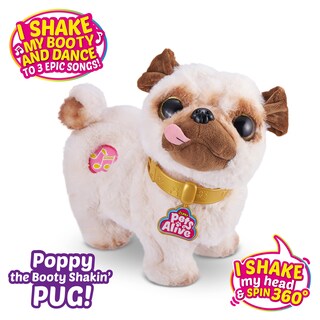 Foto 2 | Foto 2 | Peluche Interactivo Puppy Pets Alive Poppy Pug - Venta Internacional.