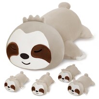 Set De Animales De Peluche Sqeqe Sloth Mommy Con 4 Bebés Para Niños - Venta Internacional.