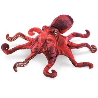 Foto 1 | Foto 1 | Marioneta De Mano Folkmanis Red Octopus Para Bebés Y Niños - Venta Internacional.