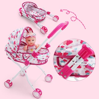 Foto 3 | Foto 3 | Set De Cochecito Baby Doll Con Accesorios Para Bebés - Venta Internacional.