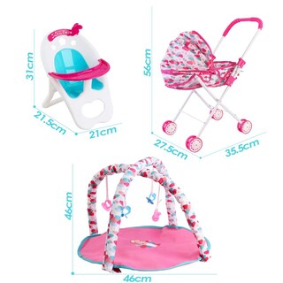Foto 7 | Foto 7 | Set De Cochecito Baby Doll Con Accesorios Para Bebés - Venta Internacional.