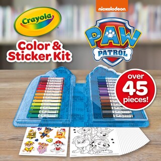Foto 3 | Foto 3 | Kit De Arte Crayola Paw Patrol Con 26 Rotuladores Lavables Y Funda - Venta Internacional.
