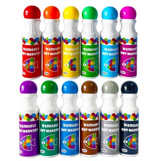 Foto 4 | Foto 4 | Marcadores De Puntos Yuanhe Bingo Daubers De 12 Colores Para Niños Con Pintura Lavable - Venta Internacional.
